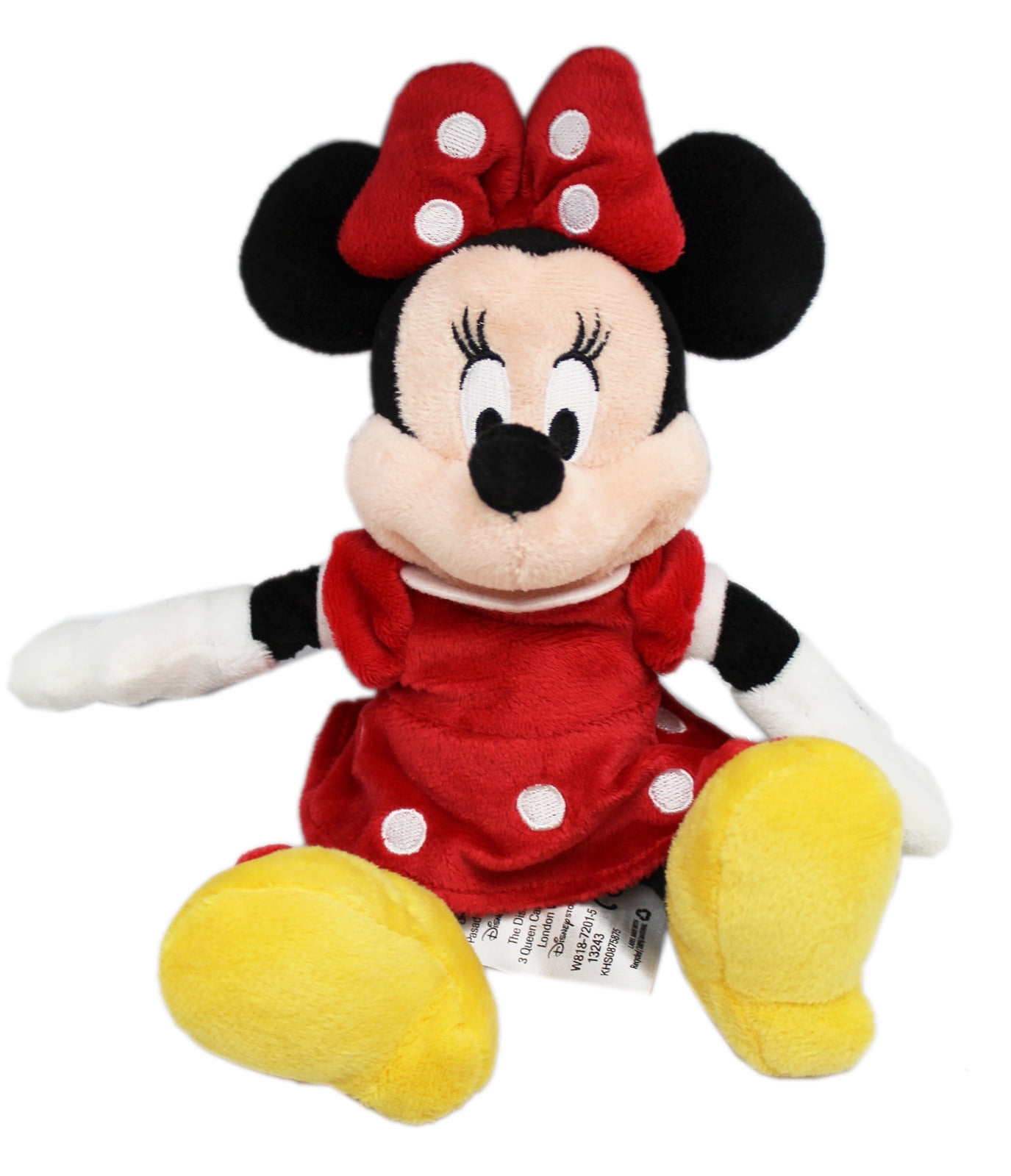 Details about   DISNEY Plush Minnie Mouse 15" Pink & Red Polka Dot Dress & Bow Stuffed Animal 2 