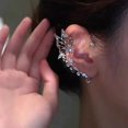 thumbnail image 2 of Percha para orejas de mariposa, diseño de nicho femenino, versátil, súper hada, percha para orejas de elfo con incrustaciones de diamantes sin clip de hueso para oreja perforada, 2 of 6