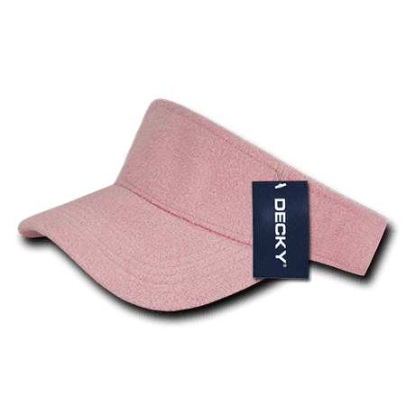 Golf Terry Visor - Decky Blank Terry Visors Snug Fit Sports Summer Golf For Men Women Pink