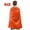 Orange, variant on Toptie Satin Superhero Capes and Eyeflap Set, Halloween Festival Event Costumes And Dress Up For Kids & Adults-Green-43 1/4" H x 27 1/2" W