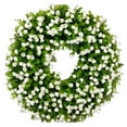 thumbnail image 2 of BJUTIR Couronne Florale de Printemps, 18 Pouces, Soie, 2 of 7