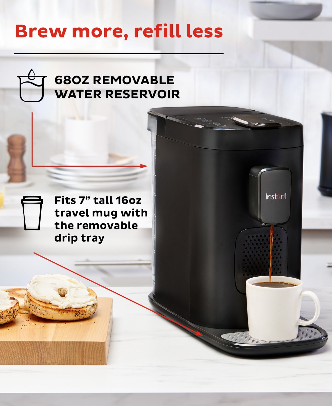 Instant Dual Pod Plus 3-in-1 Coffee Maker brews with pods, capsules, and  ground coffee » Gadget Flow