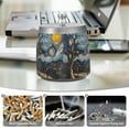 thumbnail image 6 of Yayeee Ashtray with Lid for Cigarette Smokeless Stainless Steel Home Ash Holder, Swirling Starry Sky, 6 of 7