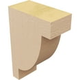 thumbnail image 5 of 2"W x 4"D x 6"H Classic Alpine Rough Cedar Woodgrain TimberThane Corbel, Primed Tan, 5 of 6