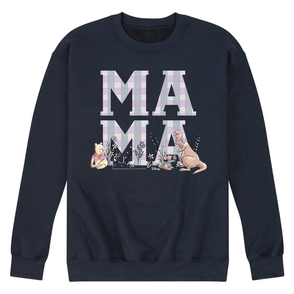 Winnie The Pooh - Mama Grid Men's Graphic Fleece Sweatshirt