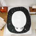 thumbnail image 5 of jejeloiu Vintage Skeleton Bed Sheets,Boho Bohemian Style King Sheets,White Black Sheet Set For Adults,Microfiber Bedroom Decor,4 Pieces, 5 of 7