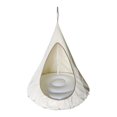 thumbnail image 1 of Platillo Volante de Nylon Ligero Hamaca Sofá Niños Pequeños Columpio de árbol - Blanco Sunnimix Hamaca al aire libre, 1 of 8