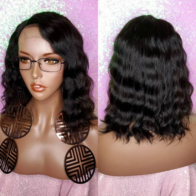 Bob Wig Human Hair 12 Inch 4x4 Lace Front Wigs Human Hair 150% Density Bob  Wigs for Black Women Human Hair HD Transparent Lace Front Wigs Pre Plucked  with Baby Hair Natural