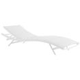 thumbnail image 4 of Modway Chaise Longue de Patio en Aluminium et Maille, Fini Blanc, 4 of 6
