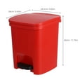 thumbnail image 6 of MOKKHNB Red Plastic Foot Pedal Trash Can for Living Room and Outdoor Use, Home Waste Bin, 1 Piece, 6 of 6
