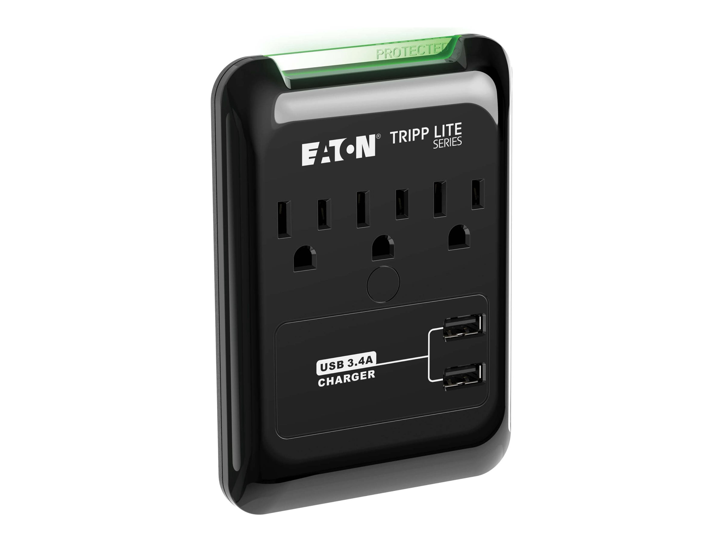 Eaton Tripp Lite Series - Surge protector - 15 A - AC 120 V - output connectors: 3 - black