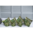 thumbnail image 2 of Ambesonne East Throw Pillow Cover 4 Pack, Trees Foliage Rock Garden, 24", Green White, 2 of 5