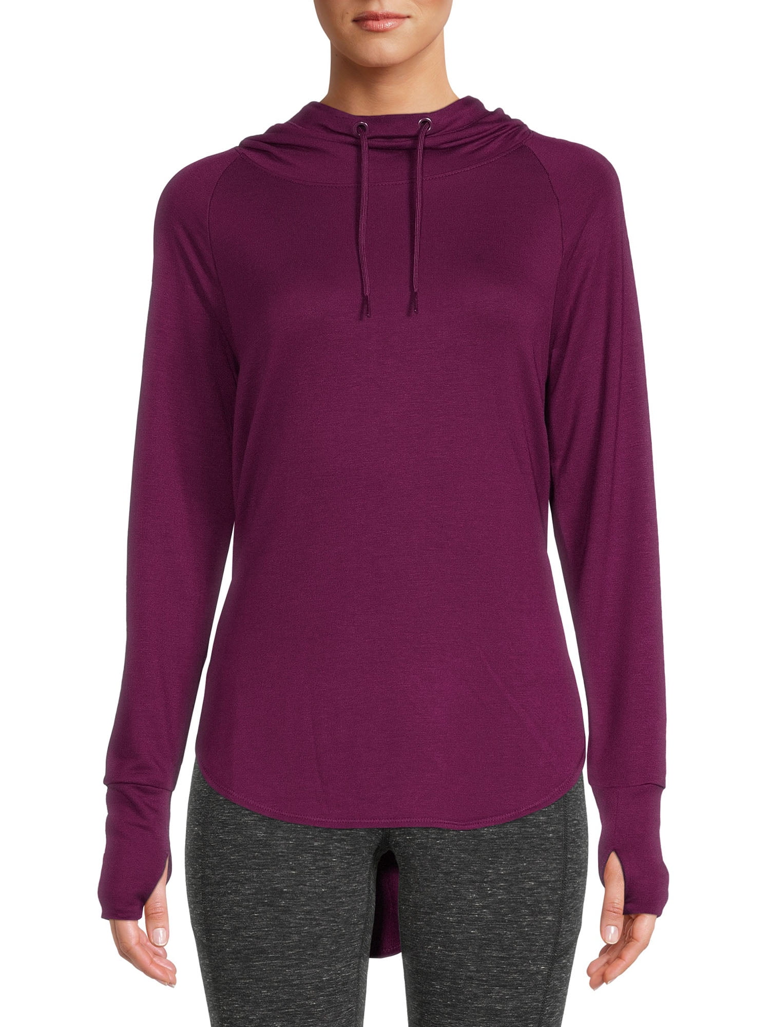 Athletic works mock neck hoodie hotsell