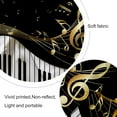 thumbnail image 4 of Fondo de fotografía con tema de piano de 7 x 5 pulgadas, notas musicales doradas y teclado de piano, fondo moderno y elegante., 4 of 4