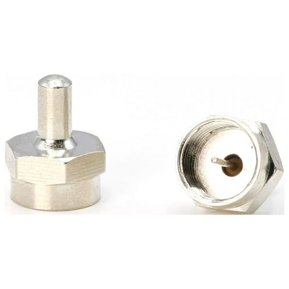 F Type 75 Ohm Terminator for Coax, Coaxial F-Pin connections - 4 Pack