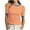 Orange, variant on GaThRRgYP Womens Tops Summer,Women Summer Striped T Shirt Short Sleeve Puff Sleeve Crewneck Blouse Klim Color Block Trendy Crewneck Striped Shirts Tops Green M