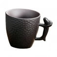 thumbnail image 4 of Ceramic Coffee Mugs 86ml Cappuccino Mug for Home Office Valentine's Day Gift black, 4 of 8