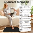 thumbnail image 6 of Grounding Mat for Sleep – 24" x 16" Conductive Carbon Pad with 15ft Grounding Cord – Connected Earth Grounding Sheets and Grounding Cord, 6 of 8