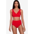 thumbnail image 4 of LAUREN Ralph Lauren Beach Club Solid High-Waisted Bikini Bottoms  Slimming Silhouette  Full Coverage Red 14 One Size, 4 of 4