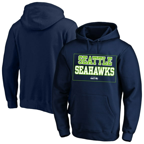 Men's Fanatics College Navy Seattle Seahawks Big & Tall Fleece Hoodie