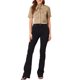 thumbnail image 2 of BLUSA DE SATÉN ELEGANTE CON NUDO PARA MUJERES INSPIRE CHIC, CAMISA DE OFICINA DE MANGA CORTA Y BOTONES, TALLA M, CAQUI, 2 of 6