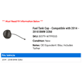 thumbnail image 2 of Fuel Tank Cap - Compatible with 2014 - 2018 BMW 328d 2015 2016 2017, 2 of 2
