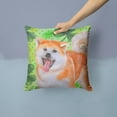 thumbnail image 2 of Carolines Treasures BB9877PW1414 Akita St Patricks Fabric Decorative Pillow  14Hx14W multicolor, 2 of 4