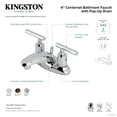 thumbnail image 7 of Kingston Brass FB8628CML Manhattan Double-Handle 4" Centerset Bathroom Faucet with Pop-Up Drain, Brushed Nickel, 7 of 7