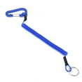 thumbnail image 4 of Porte-clés à Ressort, Outil de Pêche 1.3M / 4.3ft Longe de Pêche Ressort Lanière Élastique Rétractable pour la Maison pour l'Atelier Rouge, Noir, Bleu, 4 of 8