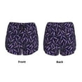 thumbnail image 5 of Picia Lavender Flowers Pattern Women's 2 in 1 Athletic Running Shorts High Waisted Workout Casual Gym Sweat Shorts with Comfy Liner Zipper Pockets-Medium, 5 of 9