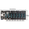 thumbnail image 1 of Btc-S37 Mining Machine Motherboard 8 Pcie 16X Tarjeta Gráfica Sodimm Ddr3 Sata3.0 Compatible Con Vga + Hdmi Minnieouse EL011641-00, 1 of 6