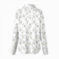 thumbnail image 5 of Towmus Button Down Shirts for Women Dressy Floral Printed Long Sleeve Blouse Business Casual Work Tops Fall Cardigan Shirt, 5 of 5