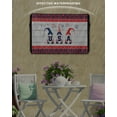 thumbnail image 3 of Cute Gnomes Celebration Outdoor TV Cover 40 to 43 Inch Weatherproof, Retro Wooden Star American Flag Day 600D Oxford TV Covers with Waterproof Zipper, Outside Flat TV Screen Protector 40"Wx25"Hx4.5"D, 3 of 7
