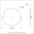 thumbnail image 3 of Frameless Round Tilt Mirror with Beveled Edge - Antique Copper, 3 of 3