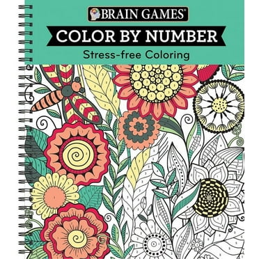 Brain Games Color by Number: Stress-Free Coloring (Spiral Bound)