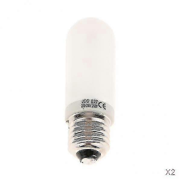 2x Jdd Type 250w 220-240v E27 Frosted Halogen Light Bulb Modeling Lamp Tube