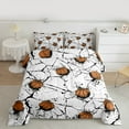 thumbnail image 2 of Feelyou Modern Basketball Teens Queen Comforter Set, Ball Sports Lover Bedding Sets, Cartoon Geometric Reversible Bedding Comforter Set, Ultra Soft Home Decor, 3pcs, 2 of 8