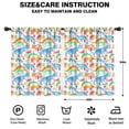 thumbnail image 2 of Blackout Kids Curtains,White Cartoon Watercolor Dinosaurs Pattern Childrens Insulated Curtains Set Of 2,Bedroom Essentials,Toddler Room Decor 42"x54", 2 of 5