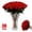 ZZ Red, variant on Zhi Valentine's Day 30 Pack Artificial Red Roses, Ideal for Home and Wedding Decor, Realistic Rose Bouquet for Party and Accents