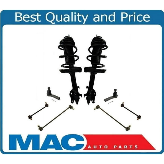 Frt Coil Spring Strut Struts For Ridgeline 06-14 Sway Bar Links Tie Rods 8pc Kit