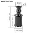 thumbnail image 4 of Bicicleta De Aleación De Aluminio Protector De Desviador Trasero De Liberación Rápida Fácil De Instalar Soporte De Lámpara De Rueda De Ciclismo Para Bicicletas De Carretera De Montaña Yuarrent OD010235-02, 4 of 7