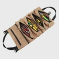 thumbnail image 6 of Tool Roll,Multi-Purpose Tool Roll Up Bag, Wrench Roll Pouch,Canvas Tool Organizer Bucket,Car First Aid Kit Wrap Roll Storage Case,Hanging Tool Zipper Carrier Tote,Car Camping Gear, 6 of 8