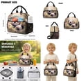 thumbnail image 5 of Kuiaobaty Panda Floral Print Backpack and Lunch Bag Set for Kids Large Capacity Backpack Pencil Case with Bottle Holder Roomy Casual School Bag with Lunch Box for Travel Camping Picnic, 5 of 7