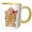 Yellow/White, variant on 3drose, Gingerbread Man, 11oz Mug