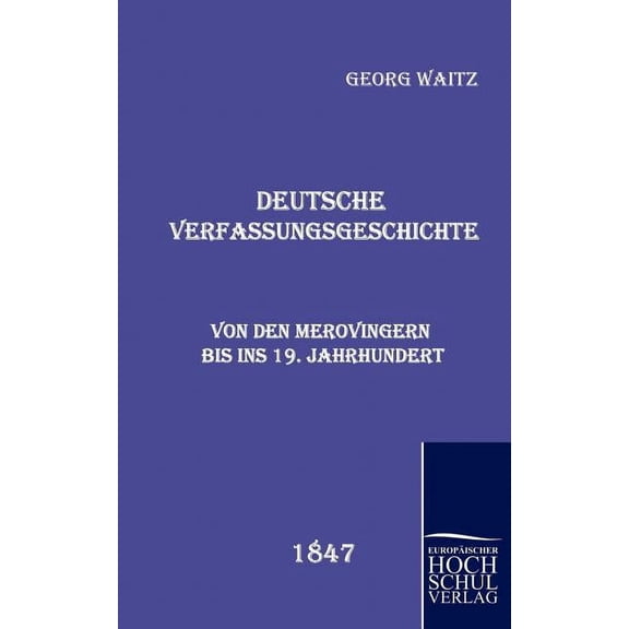 Deutsche Verfassungsgeschichte (Paperback)