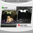 thumbnail image 4 of Yspwyqan Universal Car Trunk Mat 29" x 39", Glowing Galaxy Butterfly Grip-Backed Season-Ready Cargo Liner, Trendy Auto Interior Accessory Fits Most Sedans SUVs Wagons for Road, 4 of 7