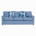 thumbnail image 2 of New Classic Furniture Sylvie Fabric Sofa with 4 Accent Pillows in Blue Slate, 2 of 6