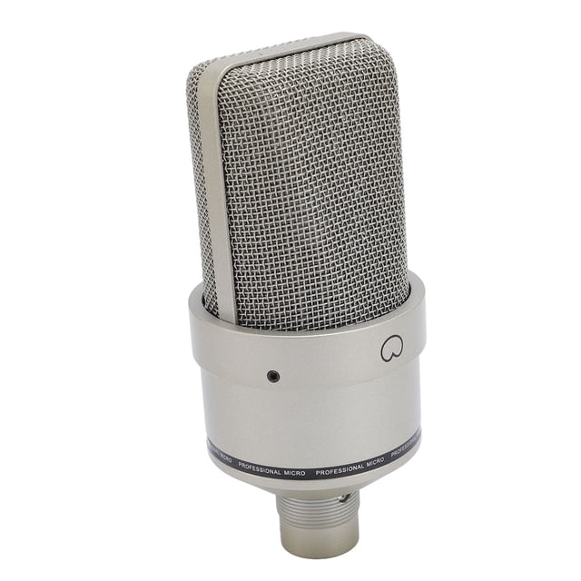 Micrófono de Condensador de Estudio, Micrófono de Diafragma de 26 mm Con Montaje de Choque, Parabrisas de Cable Xlr, Grabación Vocal y Micrófono de Podcasting