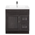 thumbnail image 2 of Cutler Kitchen & Bath CCMCTR30RHT 36.5 x 30 x 21 in. Transitional 1 Door 2 Drawer Right Hand Vanity with Top, Wood - Meadows Cove, 2 of 2