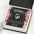 thumbnail image 3 of To My Daughter Never Forget I Love You From Dad Forever Necklace w Message Card, 3 of 20